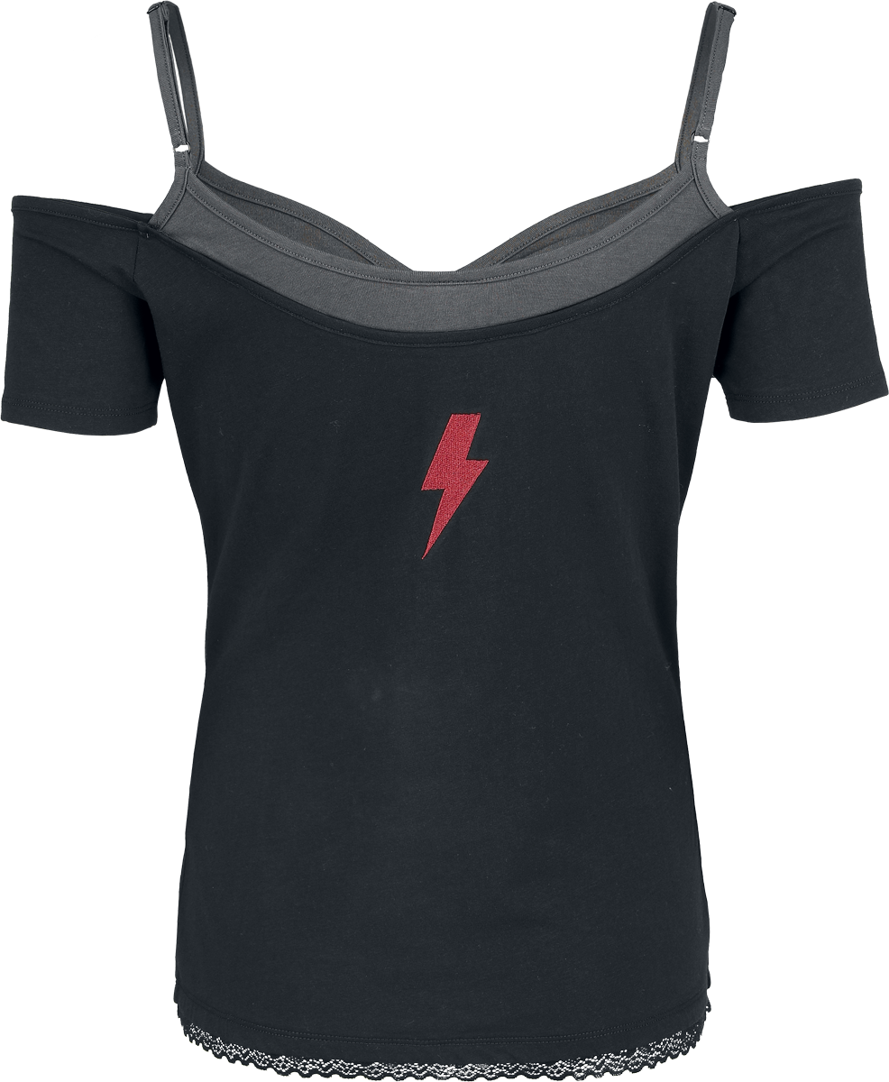 T-Shirt Manches courtes  de AC/DC - EMP Signature Collection - S à XXL - pour Femme - noir/gris - AC/DC - View 2