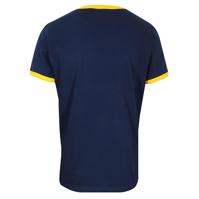 T-Shirt Manches courtes  de Gola - Ringer T-shirt with Printed Stripes and Chest Logo Navy - S à XXL - pour Homme - marine - Gola - View 2