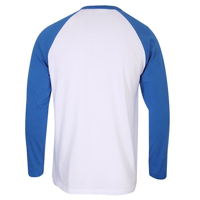 T-shirt manches longues  de Gola - Long Sleeve Raglan with Front Screen Print - Blue - S à XXL - pour Homme - blanc/bleu - Gola