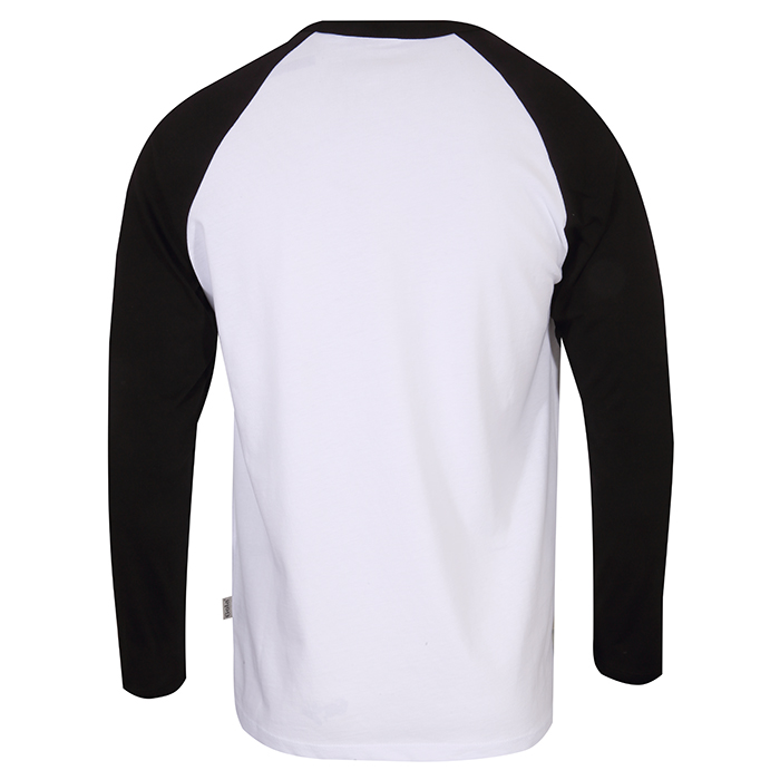 T-shirt manches longues  de Gola - Long Sleeve Raglan with Front Screen Print - Black - S à XXL - pour Homme - blanc/noir - Gola - View 2