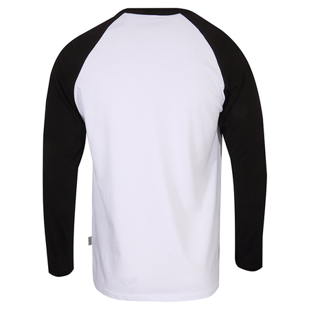 T-shirt manches longues  de Gola - Long Sleeve Raglan with Front Screen Print - Black - S à XXL - pour Homme - blanc/noir - Gola - View 2