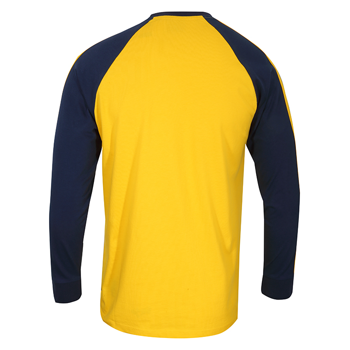 T-shirt manches longues  de Gola - Long Sleeve Raglan with Flat Knit Trim and Flock Logo - Yellow - S à XXL - pour Homme - jaune - Gola - View 2