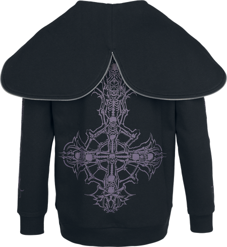 Sweat-shirt zippé à capuche  de Ghost - Sweat Zippé Ghost - Collection Signature EMP - S à 3XL - pour Femme - noir - Ghost - View 2