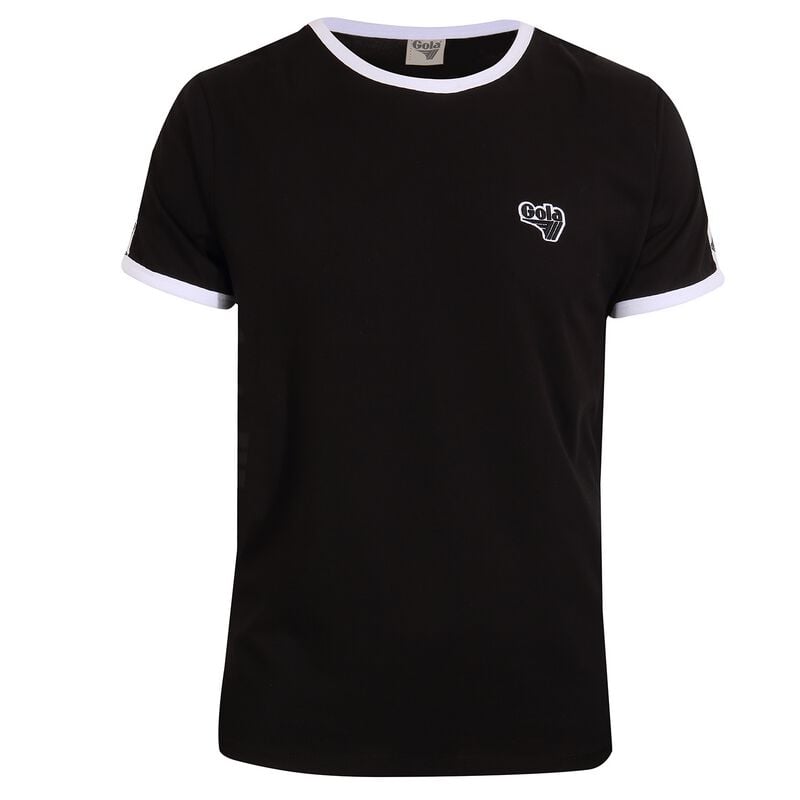 T-Shirt Manches courtes  de Gola - Gola - Logo Taped Ringer Black - S à XXL - pour Homme - noir - Gola