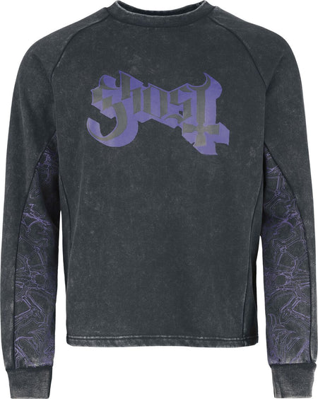 Sweat-shirt  de Ghost - Sweat Zippé Ghost - Collection Signature EMP - S à 3XL - pour Homme - gris foncé - Ghost