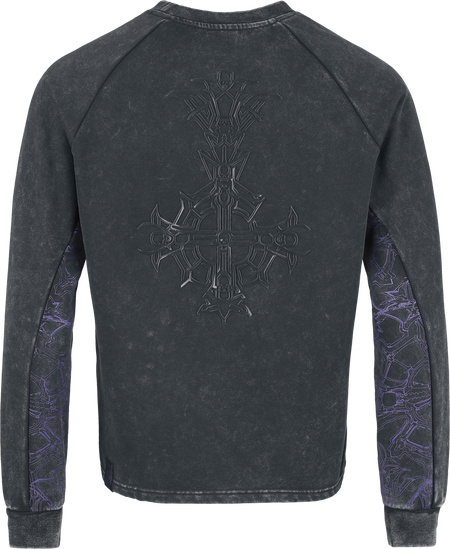Sweat-shirt  de Ghost - Sweat Zippé Ghost - Collection Signature EMP - S à 3XL - pour Homme - gris foncé - Ghost - View 2