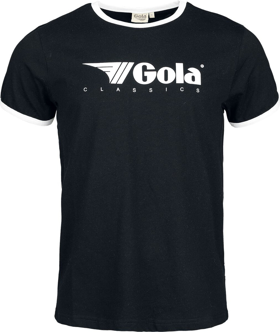 T-Shirt Manches courtes de Gola - Gola - Logo Print Ringer T-Shirt Black - S à XXL - pour Homme - noir - Gola