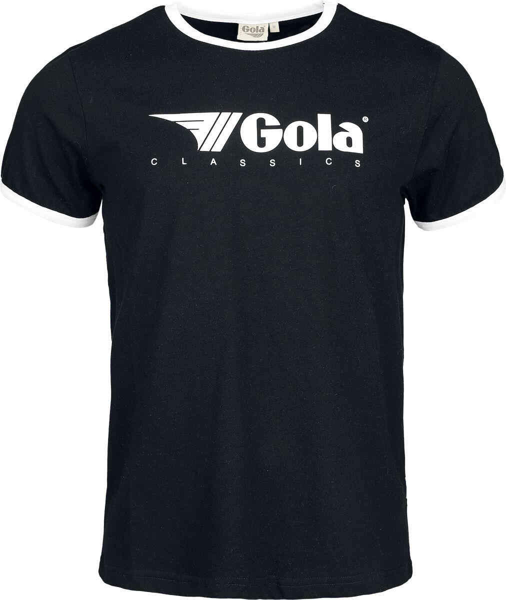 T-Shirt Manches courtes  de Gola - Gola - Logo Print Ringer T-Shirt Black - S à XXL - pour Homme - noir - Gola
