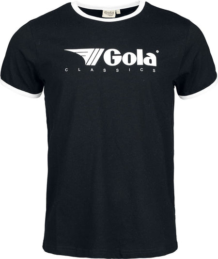 T-Shirt Manches courtes  de Gola - Gola - Logo Print Ringer T-Shirt Black - S à XXL - pour Homme - noir - Gola