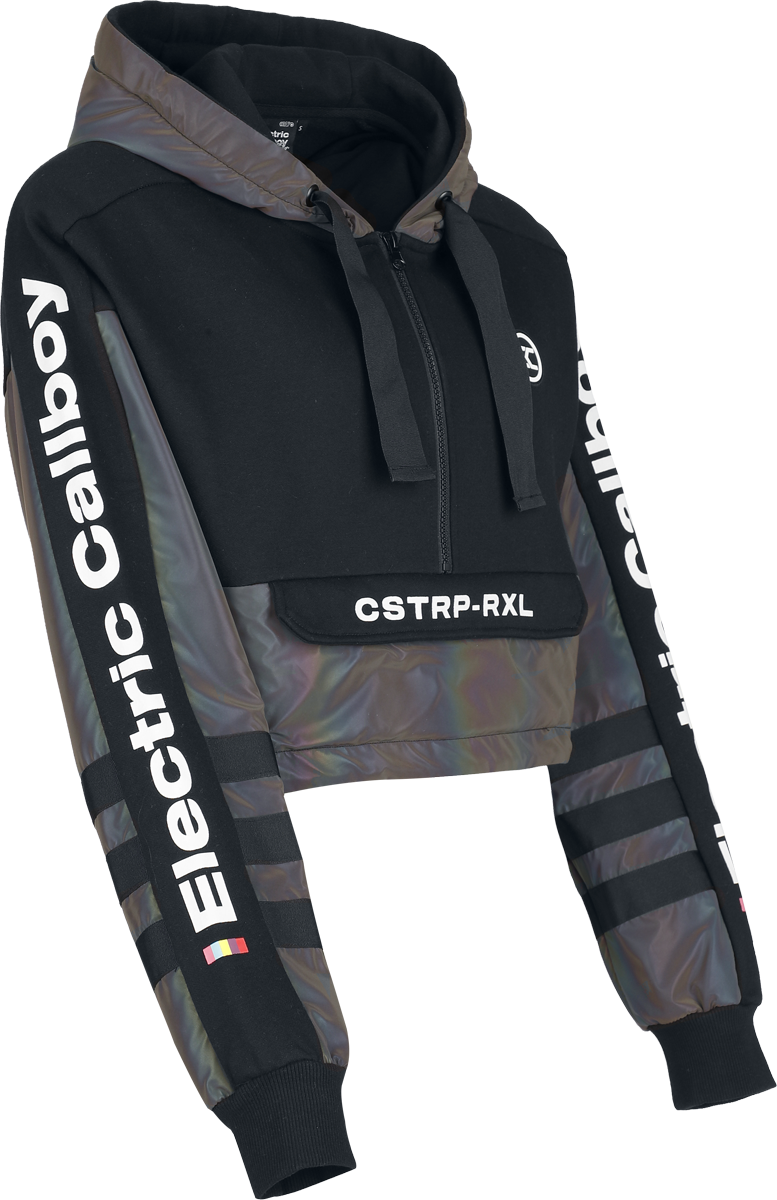 Sweat-shirt à capuche  de Electric Callboy - EMP Signature Collection - S à XXL - pour Femme - noir/gris - Electric Callboy - View 2