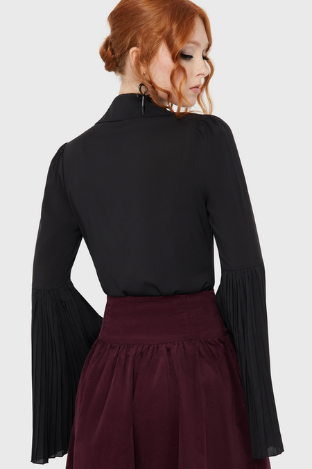 Chemisier Gothic de Killstar - Alexandra's Mourning Shirt - XS à XXL - pour Femme - noir - Killstar - View 2