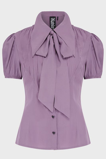 Chemisier Gothic de Killstar - Dark Lyric Blouse - XS à XXL - pour Femme - lilas - Killstar