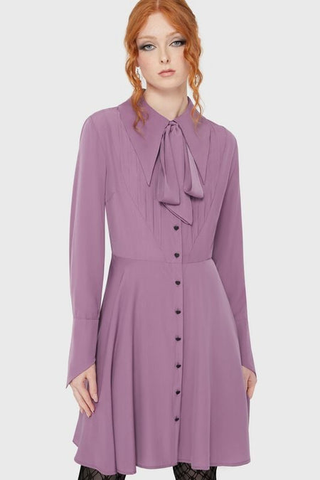Robe mi-longue Gothic de Killstar - Lyricore Dress - XS à XXL - pour Femme - lilas - Killstar