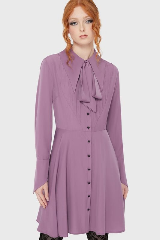 Robe mi-longue Gothic de Killstar - Lyricore Dress - XS à XXL - pour Femme - lilas - Killstar