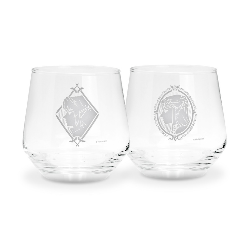Verre Gaming de The Legend Of Zelda - Zelda & Link - Lot de 2 - pour Indifférent - transparent - The Legend Of Zelda - View 2