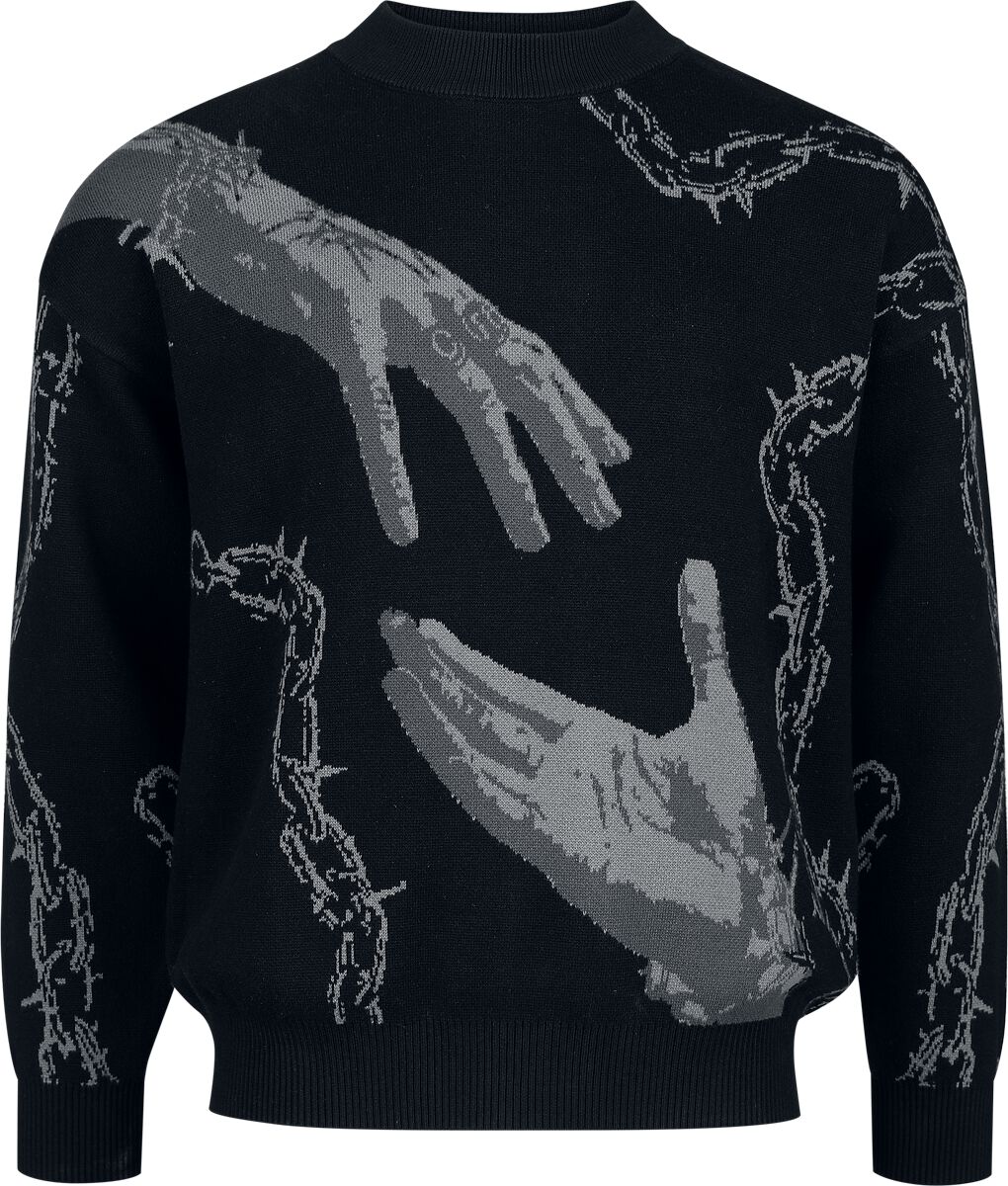 Pull tricoté  de Chet Rock - Break Free - Pull - L à XXL - pour Homme - noir - Chet Rock