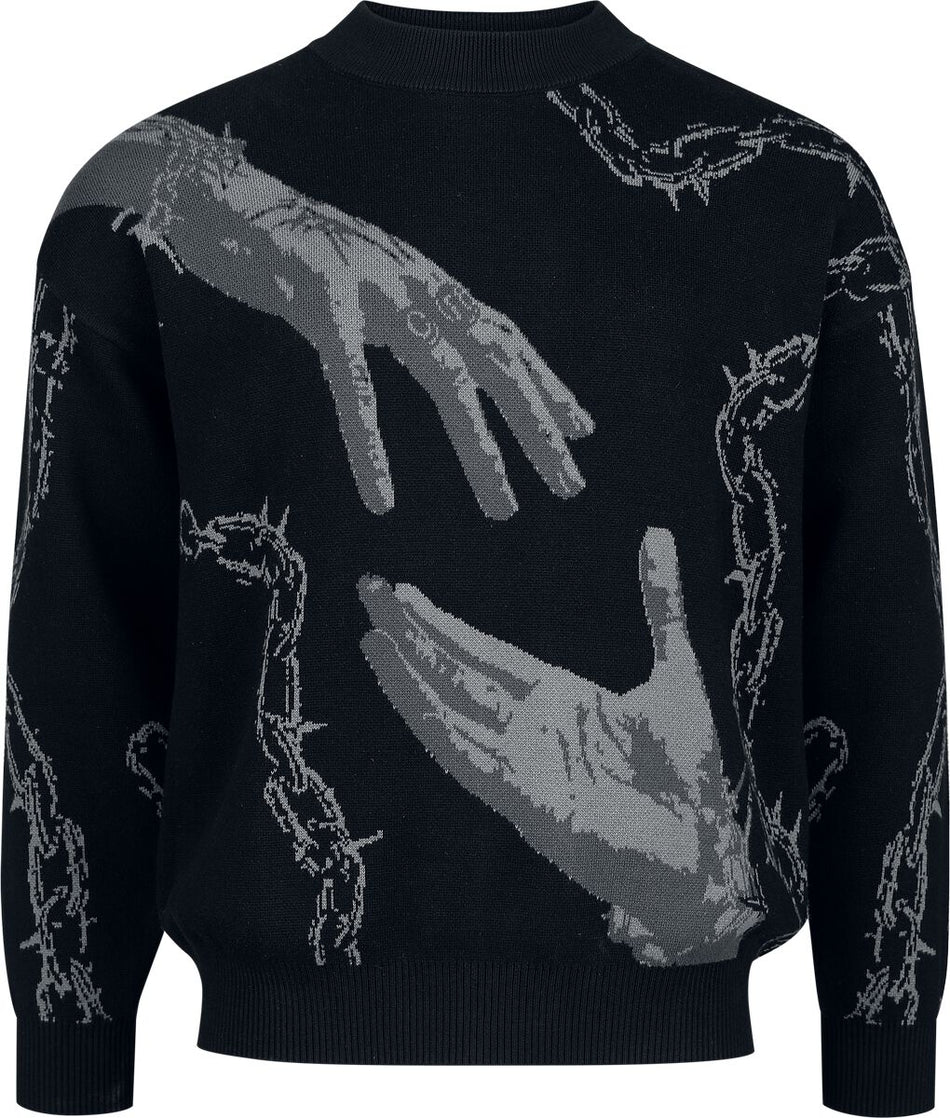 Pull tricoté  de Chet Rock - Break Free - Pull - L à XXL - pour Homme - noir - Chet Rock
