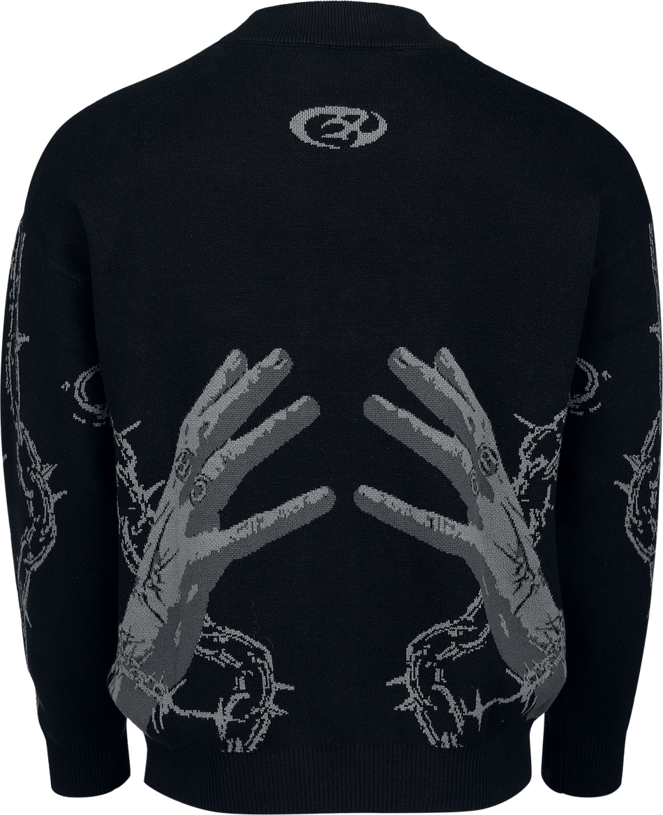 Pull tricoté  de Chet Rock - Break Free - Pull - L à XXL - pour Homme - noir - Chet Rock - View 2