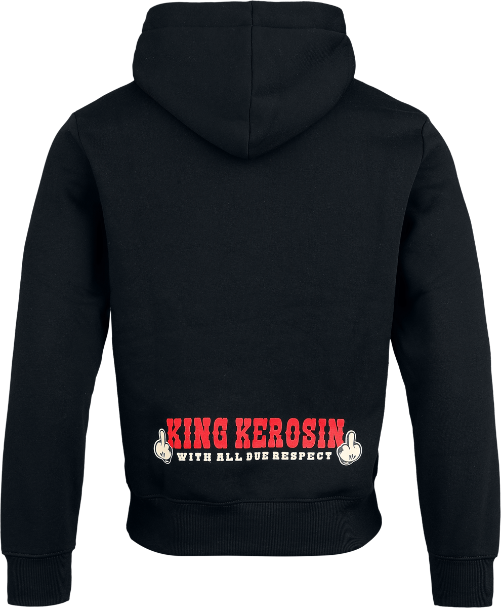 Sweat-shirt à capuche Rockabilly de King Kerosin - Never Fuck a Fucker - Sweat à Capuche - S à 3XL - pour Homme - noir - King Kerosin - View 2