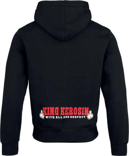 Sweat-shirt à capuche Rockabilly de King Kerosin - Never Fuck a Fucker - Sweat à Capuche - S à 3XL - pour Homme - noir - King Kerosin - View 2