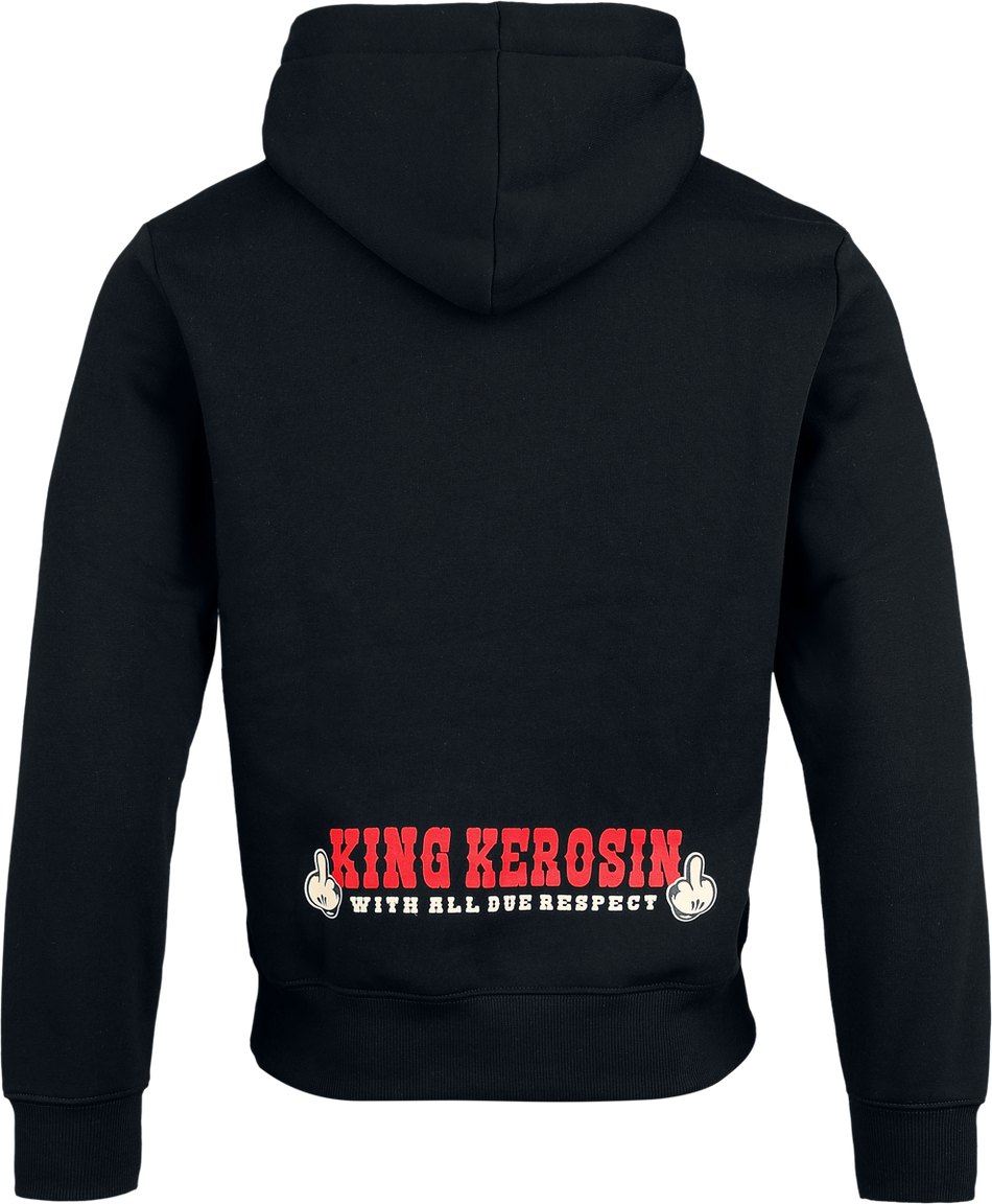 Sweat-shirt à capuche Rockabilly de King Kerosin - Never Fuck a Fucker - Sweat à Capuche - S à 3XL - pour Homme - noir - King Kerosin - View 2