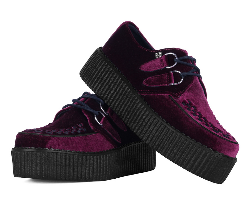 Creepers Gothic de T.U.K - Viba High Creeper - EU37 à EU42 - pour Femme - bordeaux - T.U.K - View 2