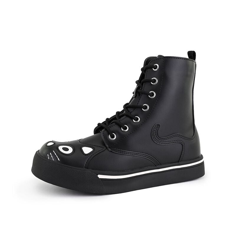Baskets hautes Gothic de T.U.K - Kitty Sneaker Combat Boot - EU36 à EU40 - pour Femme - noir - T.U.K