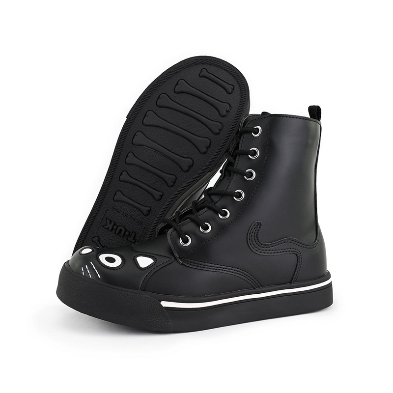 Baskets hautes Gothic de T.U.K - Kitty Sneaker Combat Boot - EU36 à EU40 - pour Femme - noir - T.U.K - View 2