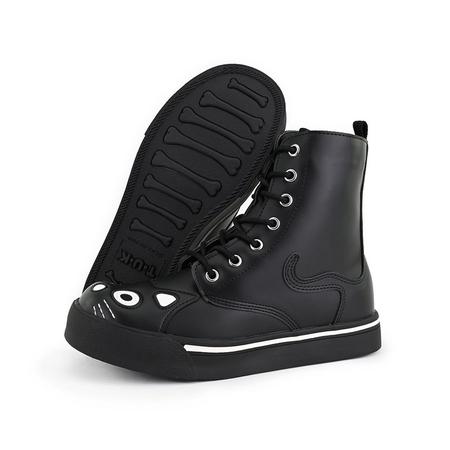 Baskets hautes Gothic de T.U.K - Kitty Sneaker Combat Boot - EU36 à EU40 - pour Femme - noir - T.U.K - View 2