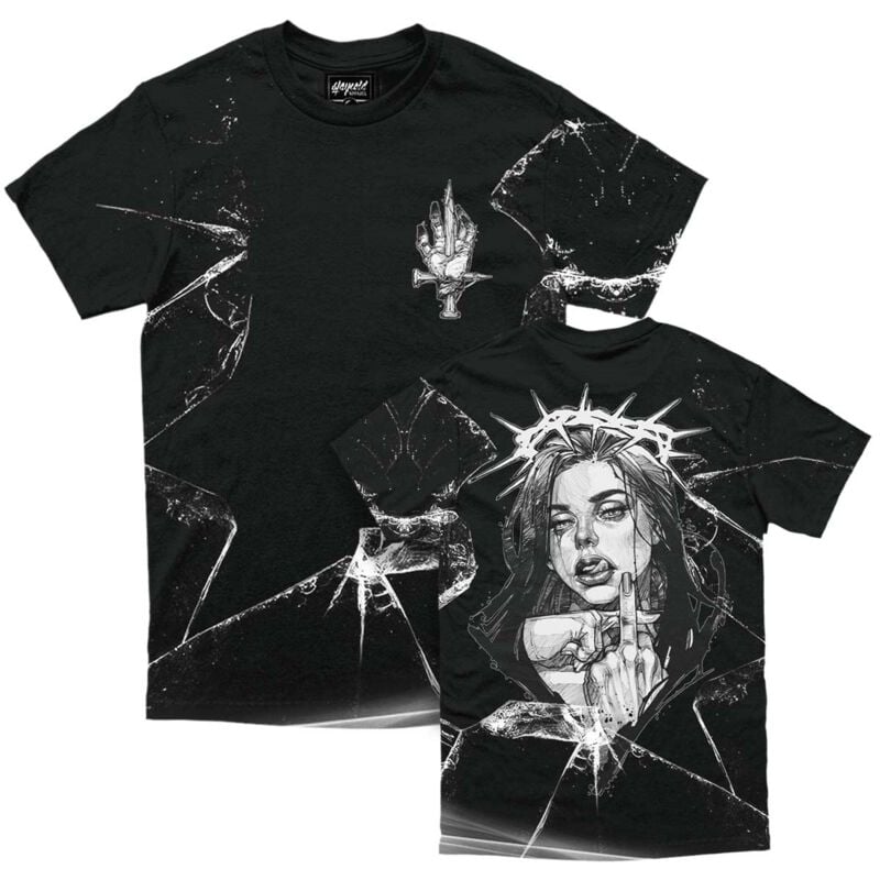 T-Shirt Manches courtes  de Stay Cold Apparel - Middle Finger Up - Customized Regular T-Shirt 200GSM - S à 3XL - pour Homme - multicolore - Stay Cold Apparel