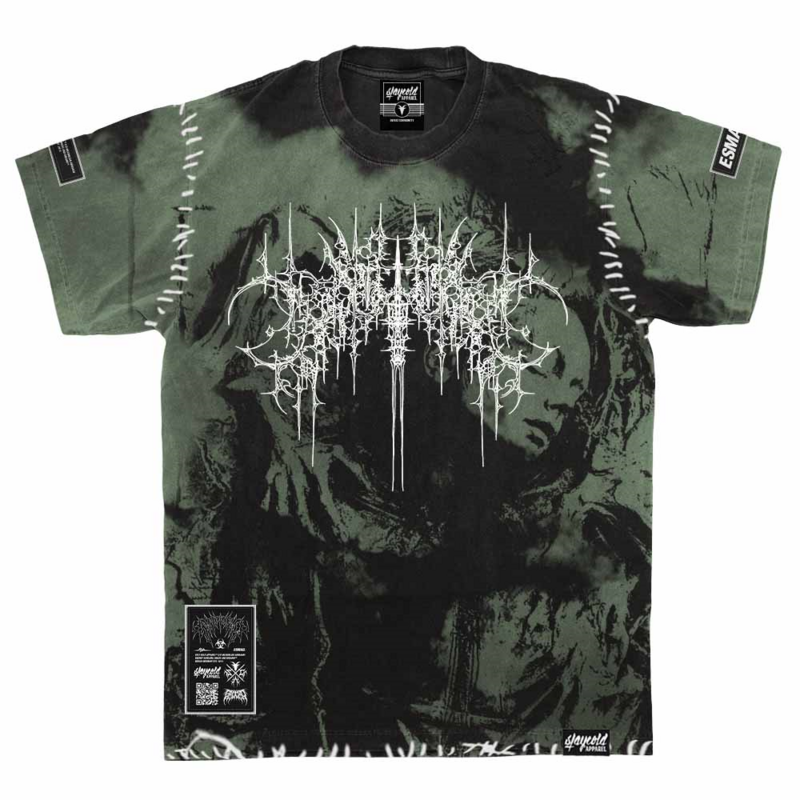 T-Shirt Manches courtes  de Stay Cold Apparel - Chamber Of Chaos - Heavy Oversized T-Shirt (mentol) 250GSM - S à 3XL - pour Homme - batik - Stay Cold Apparel - View 2