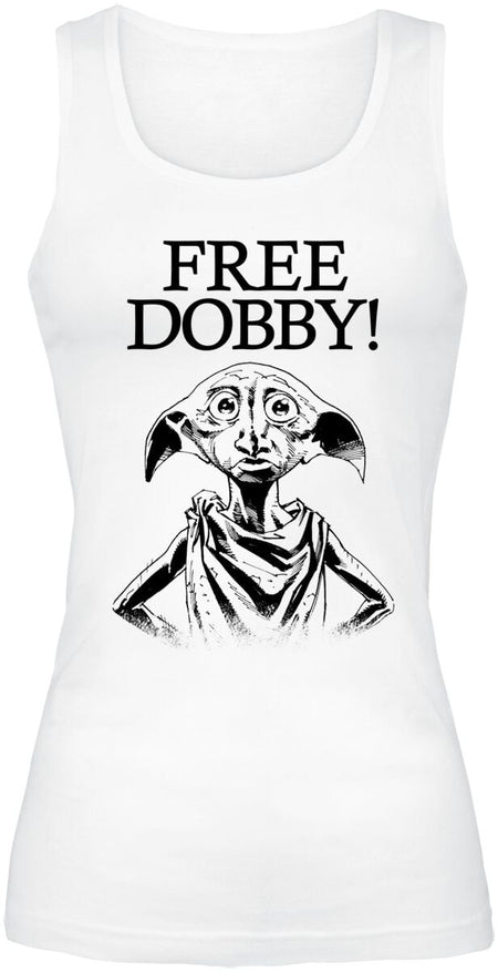 Top  de Harry Potter - Free Dobby - S à XXL - pour Femme - blanc - Harry Potter