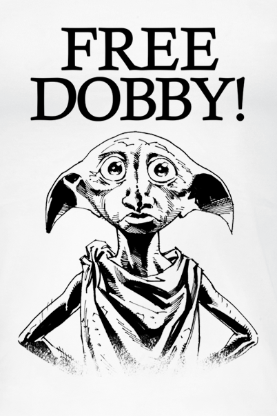 Top  de Harry Potter - Free Dobby - S à XXL - pour Femme - blanc - Harry Potter - View 2