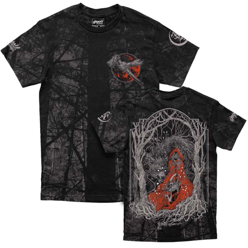 T-Shirt Manches courtes  de Stay Cold Apparel - In The Woods (tree) - Customized Regular T-Shirt (200GSM) - S à 3XL - pour Homme - noir/gris - Stay Cold Apparel