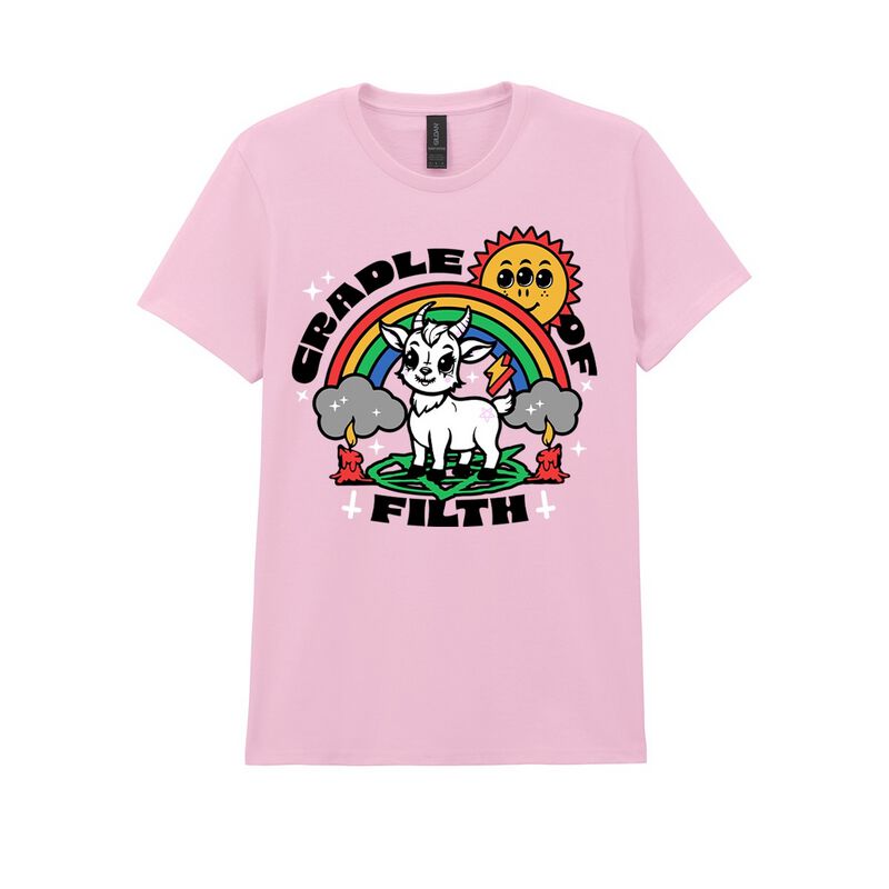 T-Shirt Manches courtes  de Cradle Of Filth - Cradle Of Fun - S à M - pour Femme - rose clair - Cradle Of Filth
