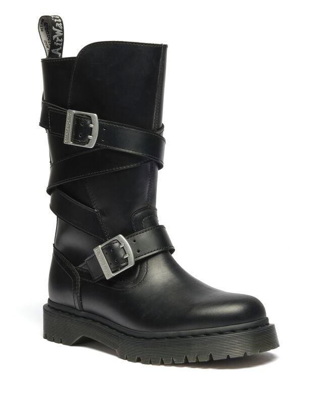 Bottes  de Dr. Martens - Anistone Strap - EU36 à EU41 - pour Femme - noir - Dr. Martens