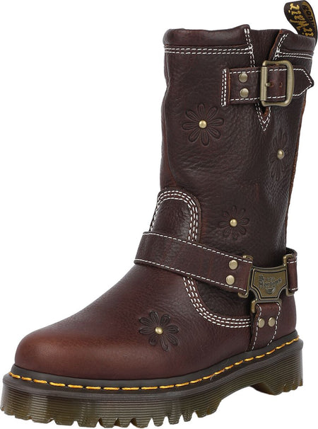 Bottes  de Dr. Martens - Anistone Hi Flower - EU36 à EU41 - pour Femme - marron - Dr. Martens