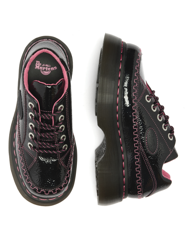 Chaussures basses  de Dr. Martens - Buzz 5i - Black Distressed Patent - EU36 à EU41 - pour Femme - noir - Dr. Martens - View 2
