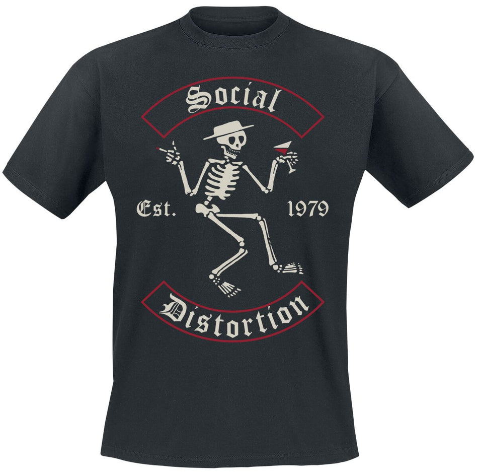 T-Shirt Manches courtes  de Social Distortion - Skelly Banner - S à 3XL - pour Homme - noir - Social Distortion
