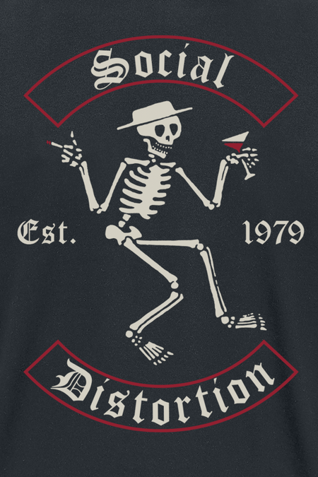 T-Shirt Manches courtes  de Social Distortion - Skelly Banner - S à 3XL - pour Homme - noir - Social Distortion - View 2