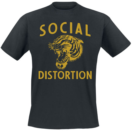 T-Shirt Manches courtes  de Social Distortion - Tiger - S à 3XL - pour Homme - noir - Social Distortion