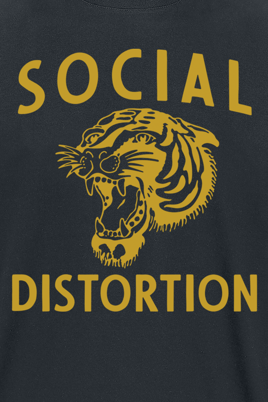 T-Shirt Manches courtes  de Social Distortion - Tiger - S à 3XL - pour Homme - noir - Social Distortion - View 2