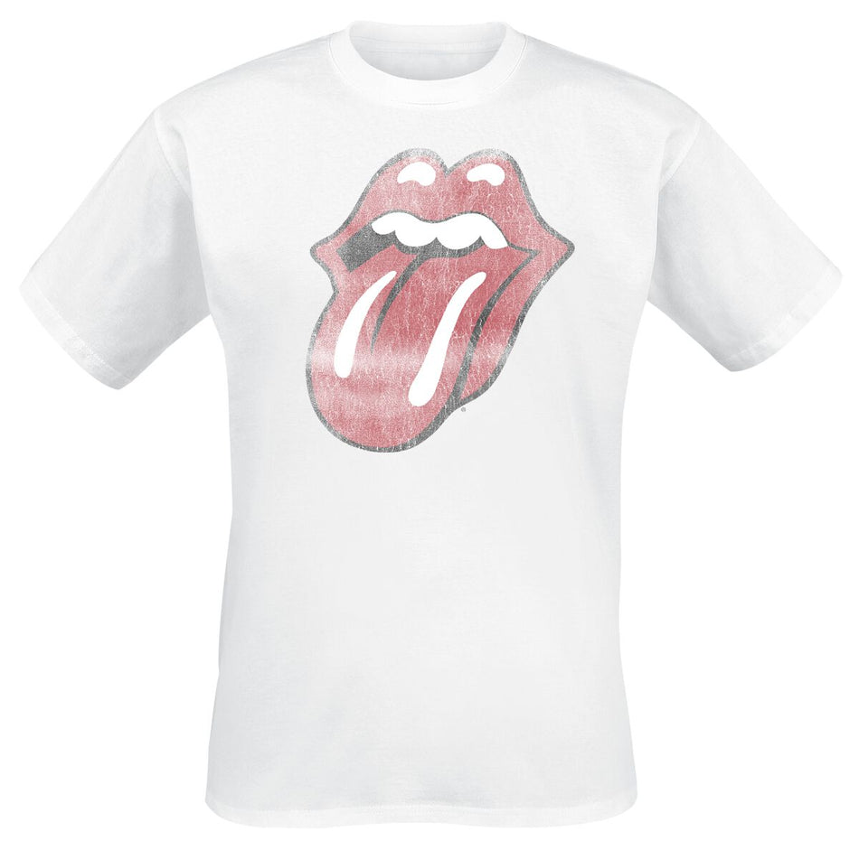 T-Shirt Manches courtes  de The Rolling Stones - Langue Classique - S à 3XL - pour Homme - blanc - The Rolling Stones