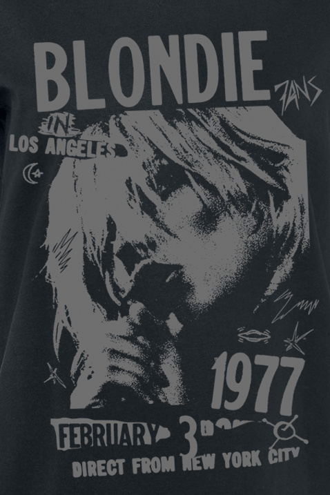 T-Shirt Manches courtes  de Blondie - Tour 1977 - S à XXL - pour Femme - noir - Blondie - View 2