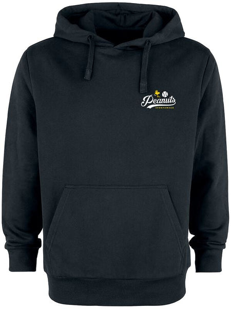 Sweat-shirt à capuche  de Snoopy - Snoopy - Baseball - S à 3XL - pour Homme - noir - Snoopy