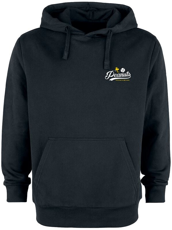 Sweat-shirt à capuche  de Snoopy - Snoopy - Baseball - S à 3XL - pour Homme - noir - Snoopy