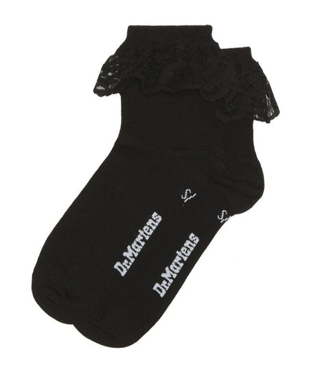 Chaussettes  de Dr. Martens - Frill Sock - Black - S-M - pour Femme - noir - Dr. Martens