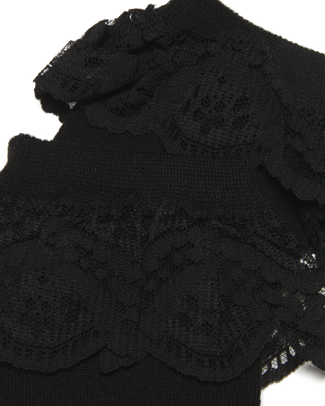 Chaussettes  de Dr. Martens - Frill Sock - Black - S-M - pour Femme - noir - Dr. Martens - View 2