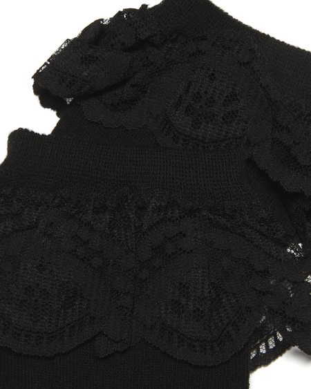 Chaussettes  de Dr. Martens - Frill Sock - Black - S-M - pour Femme - noir - Dr. Martens - View 2