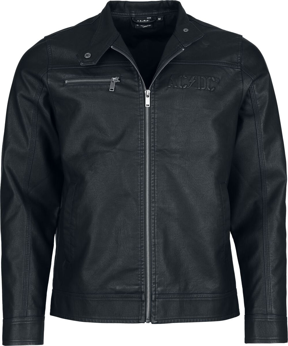 Veste en imitation cuir  de AC/DC - EMP Signature Collection - M à 3XL - pour Homme - noir - AC/DC